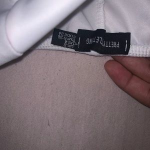 White sleeveless dress